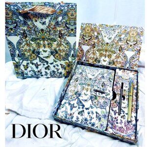Christian Dior Limited Edition Butterfly Set Journal Notebook Pen Box + Gift Bag